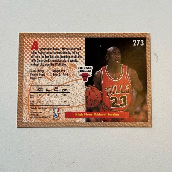 Trading Card - Michael Jordan - Red and Brown iconic card out of Mj’s Collection - Picture 3 of 3
